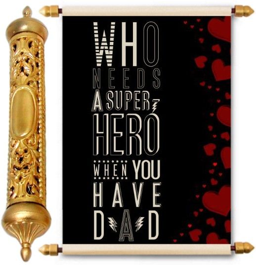 lolprint Gold Fathers Day Gift Scroll Greeting Card-picture-13