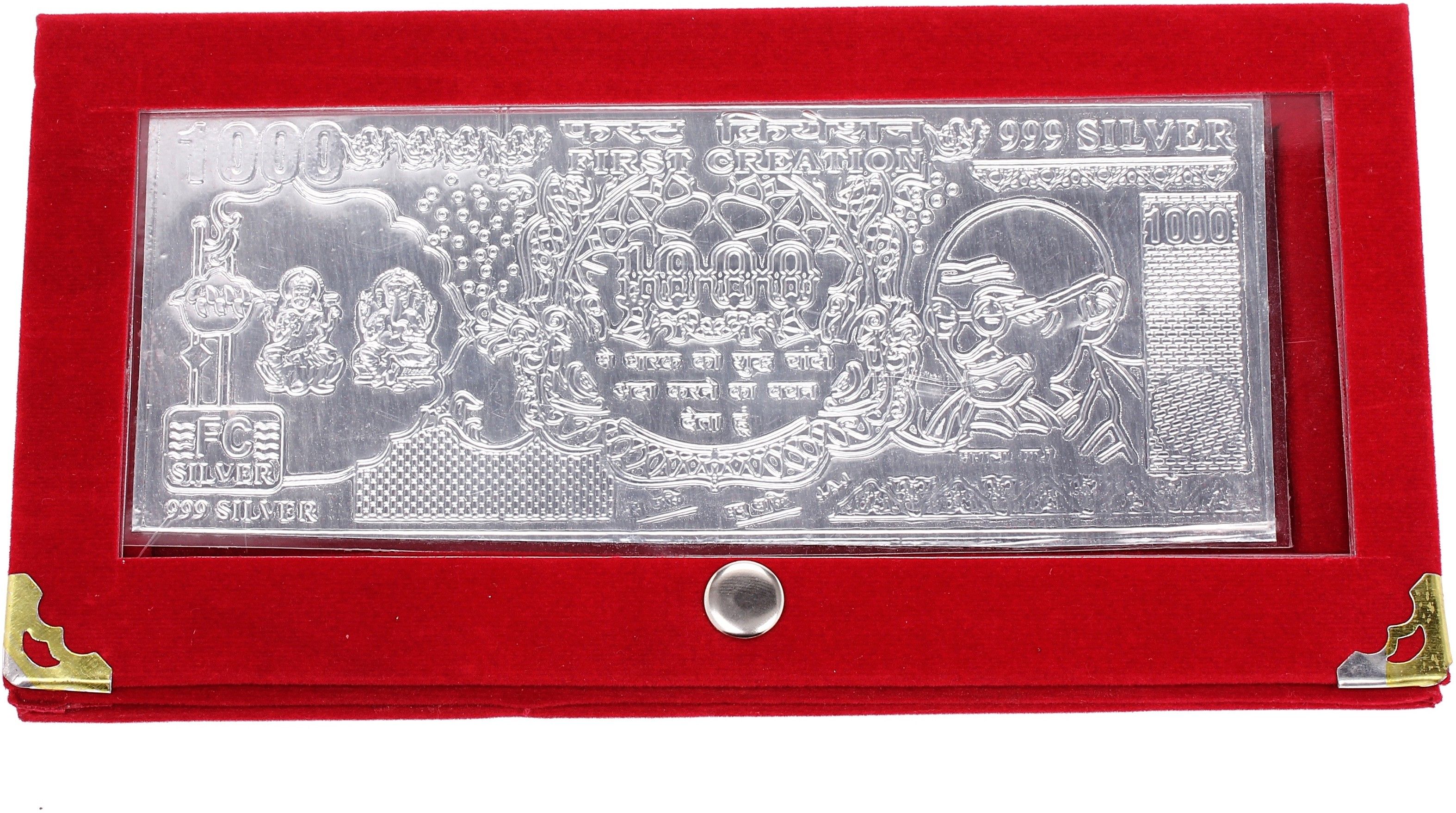 jewel fuel Silver currency note with velvet case Silver Currency-picture-26