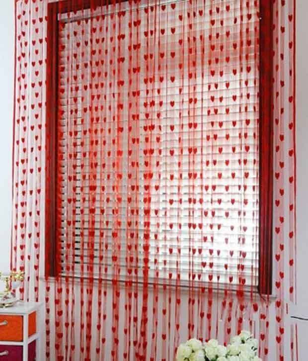 84 inch (3 ft) Polyester Semi Transparent Window Curtain (Pack Of 2)-image-27