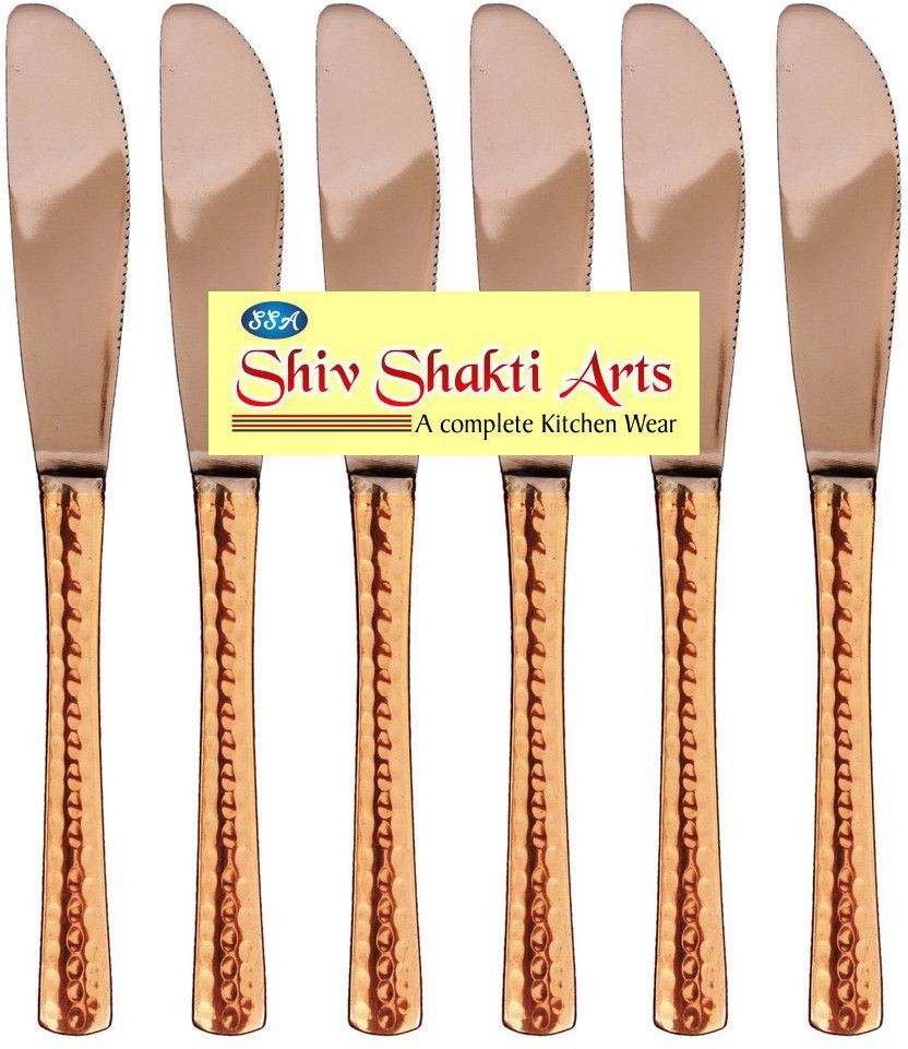 ssa COMBO OF 6 KNIVES Copper Butter Spreader Set-picture-25