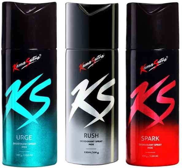 kamasutra SPARK(150ML), URGE(150ML) & RUSH(150ML) Deodorant Spray - For Men image 1