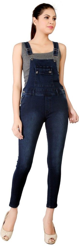 fck-3 Women Blue Dungaree-picture-49