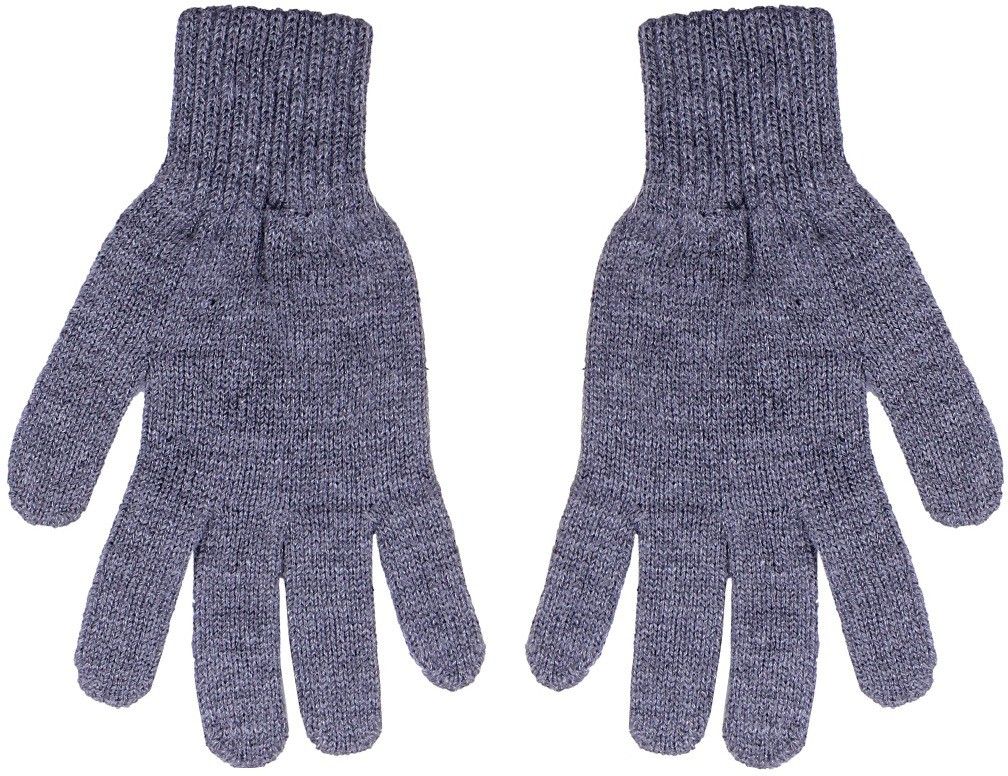 gajraj Light Grey Solid Winter Men Gloves-picture-8