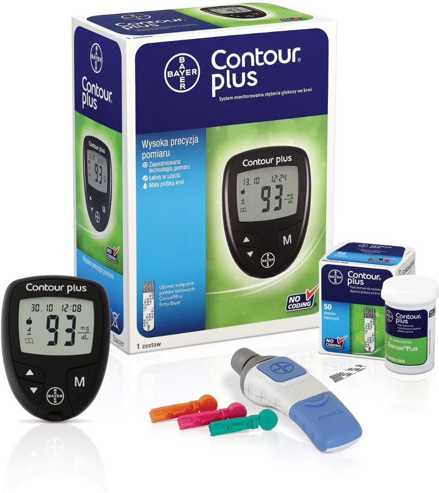 bayer Contour Plus With 10 Strips Glucometer image 1