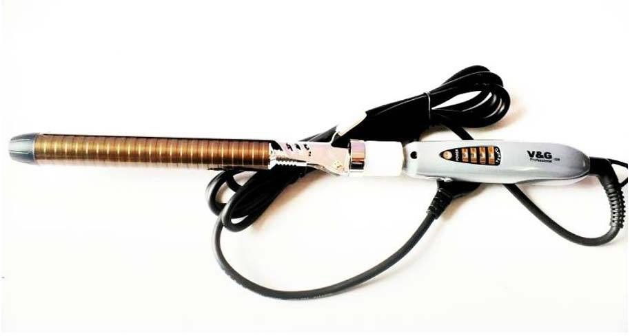 Imported V & G ionic tong Hair Curler (gold and gray) Electric Hair Curler-image-12