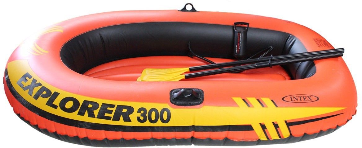 Explorer Boat 300 For 3 Person 186KG (83" X 46" X 16" ) With Oars & Pump Inflatable Swimming Pool