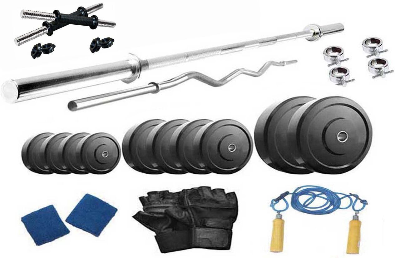 protoner 10 kg 10 kg PVC with 4 Rods Home Home Gym Combo-picture-30