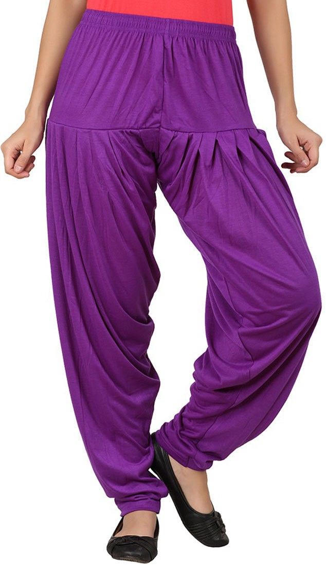 wellfitlook Solid Cotton Viscose Blend Women Harem Pants-picture-25