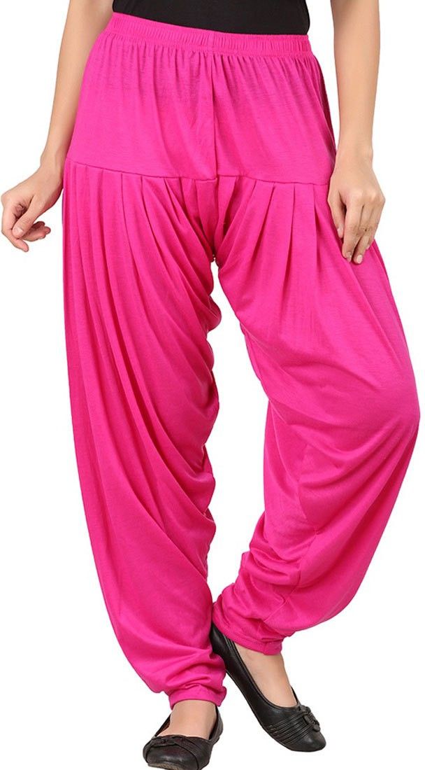 wellfitlook Solid Cotton Viscose Blend Women Harem Pants-picture-20