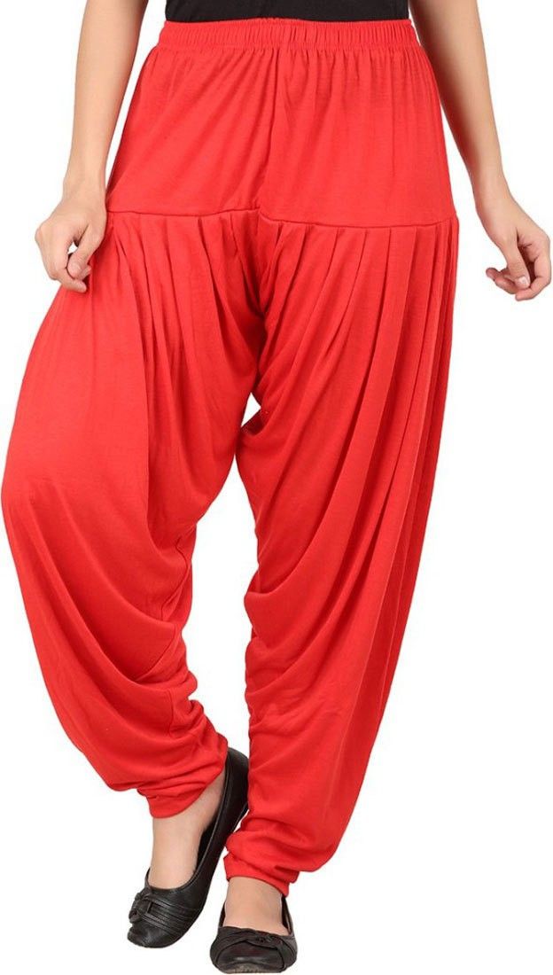 wellfitlook Solid Cotton Viscose Blend Women Harem Pants-picture-24