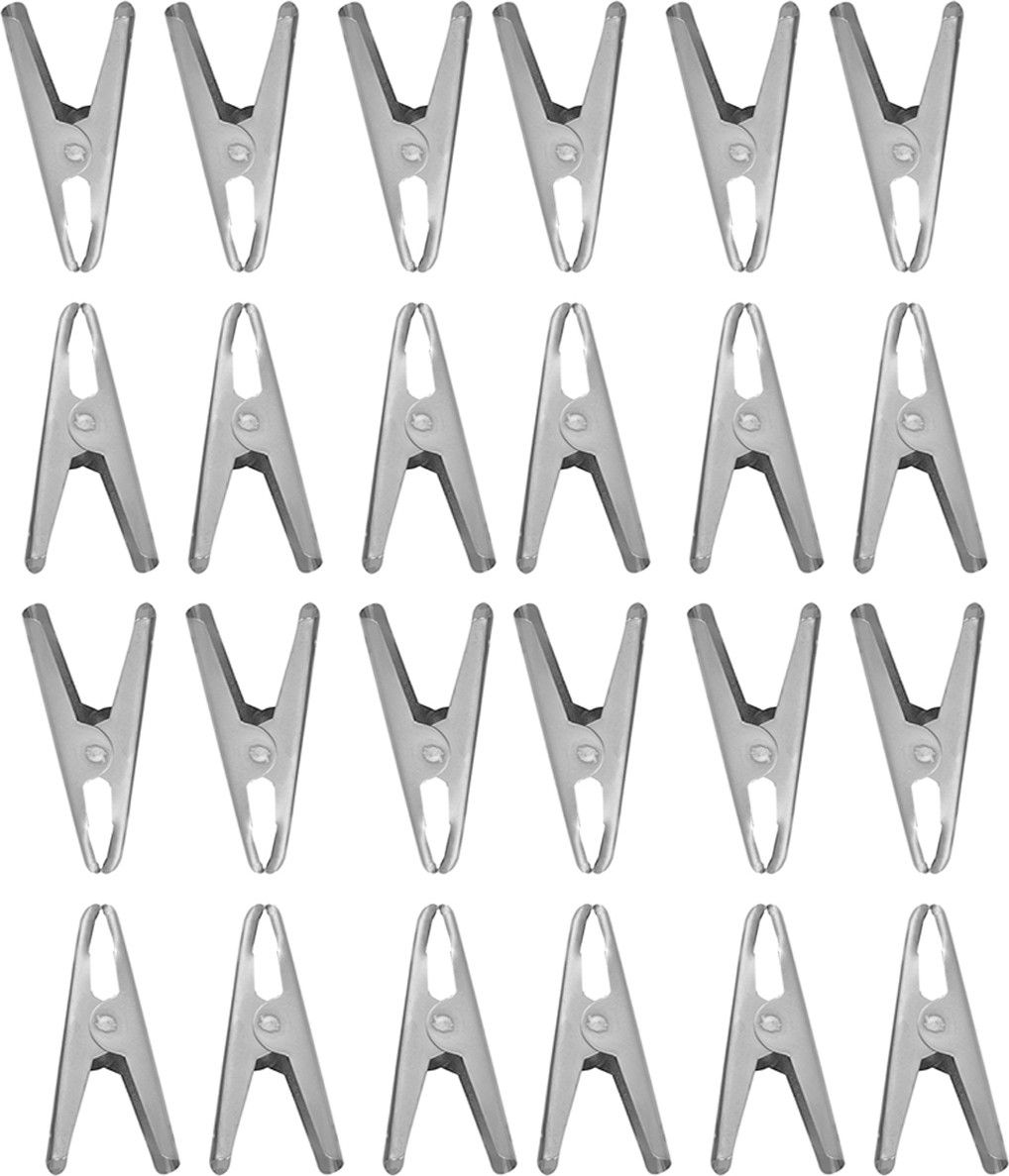 jubilant lifestyle JL436_SteelClipsSlim_24pc Stainless Steel Cloth Clips-picture-12