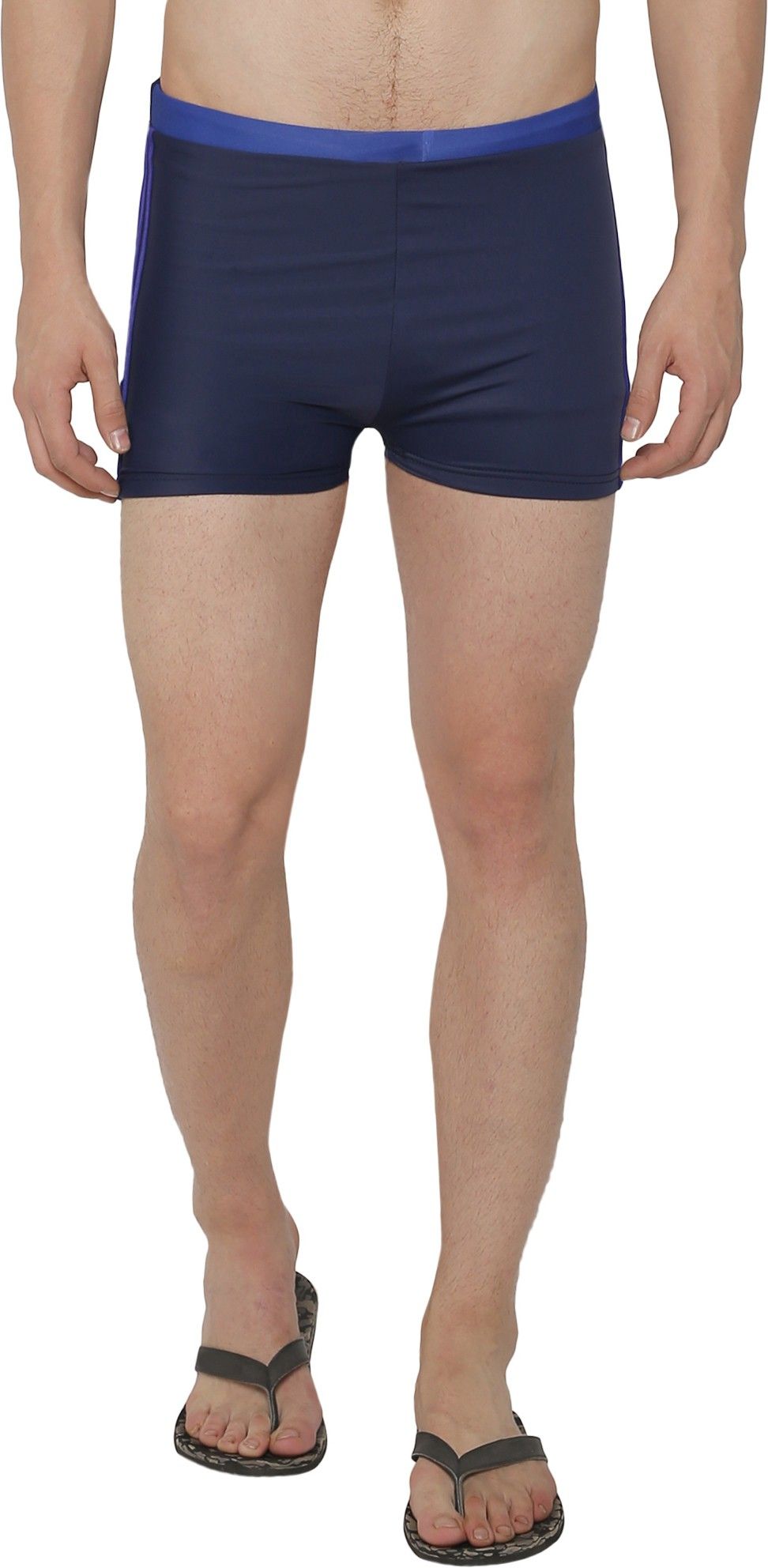 Swimwear - Export Quality- Swim Trunk for Men/Boys Solid Men Swim-dress Blue Swimsuit-image-43