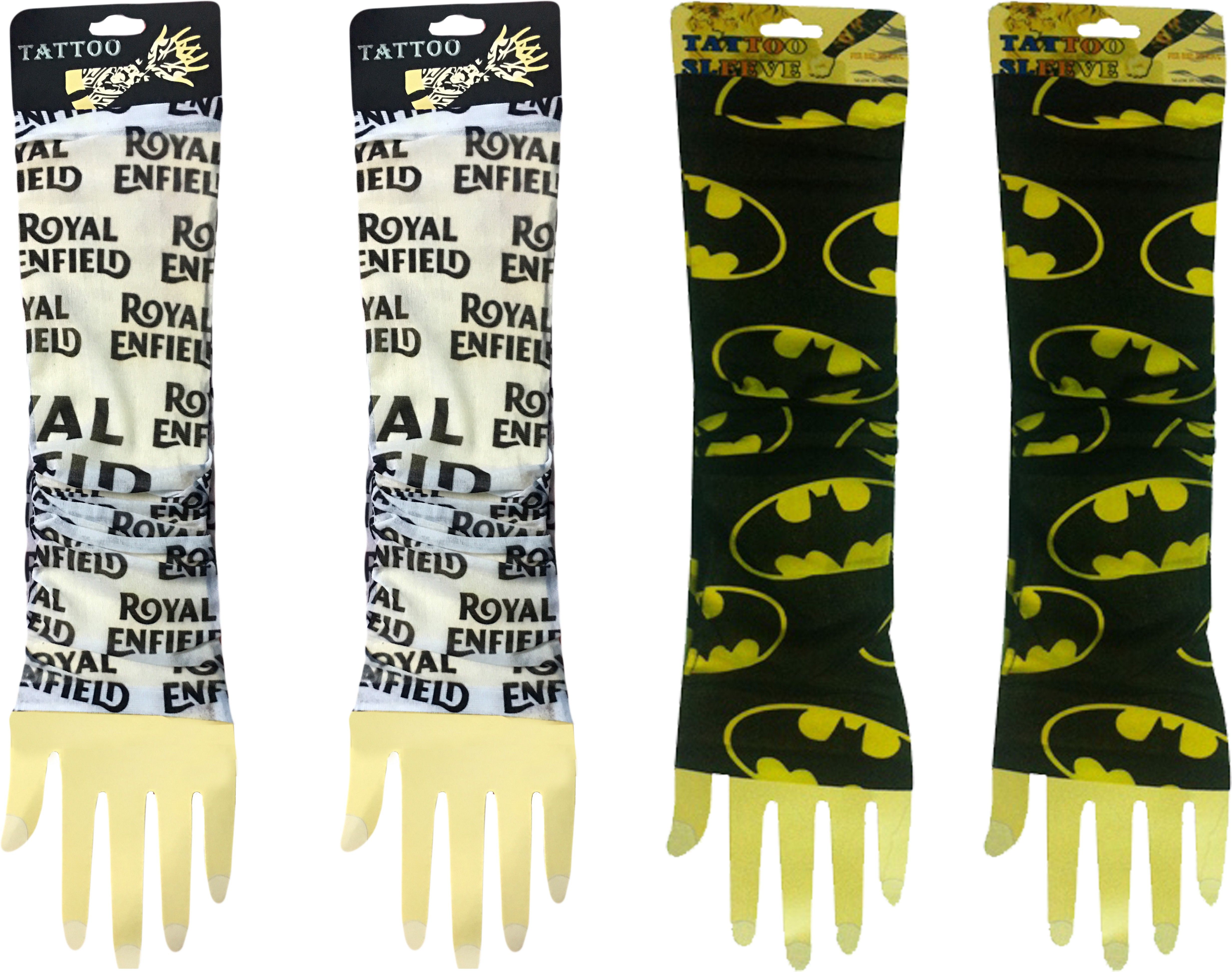 Atyourdoor REWhiteManyBat022 Nylon Arm Warmer