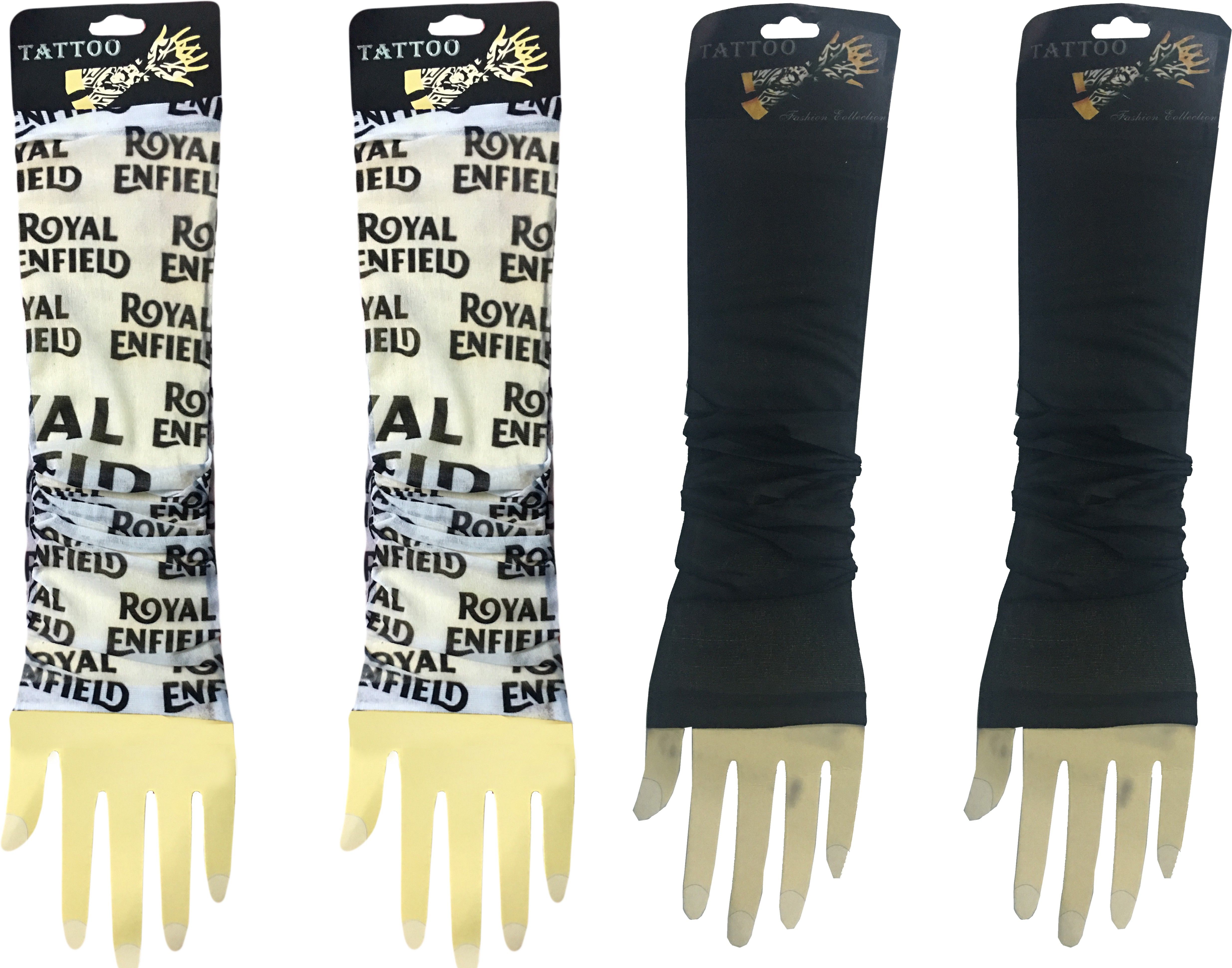 Atyourdoor REWhiteBlackPlain022 Nylon Arm Warmer