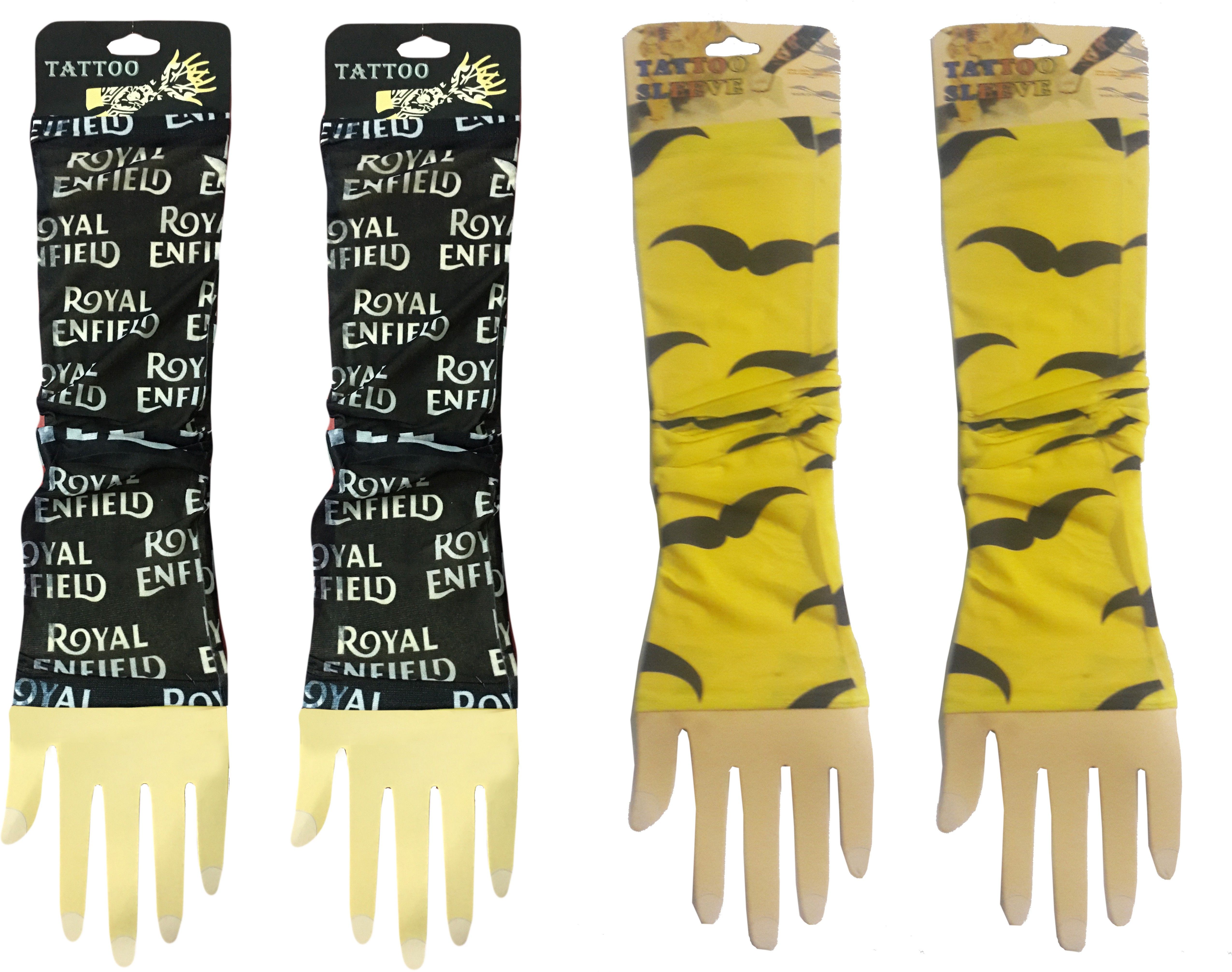 Atyourdoor REBlackYellowMoustache22 Nylon Arm Warmer