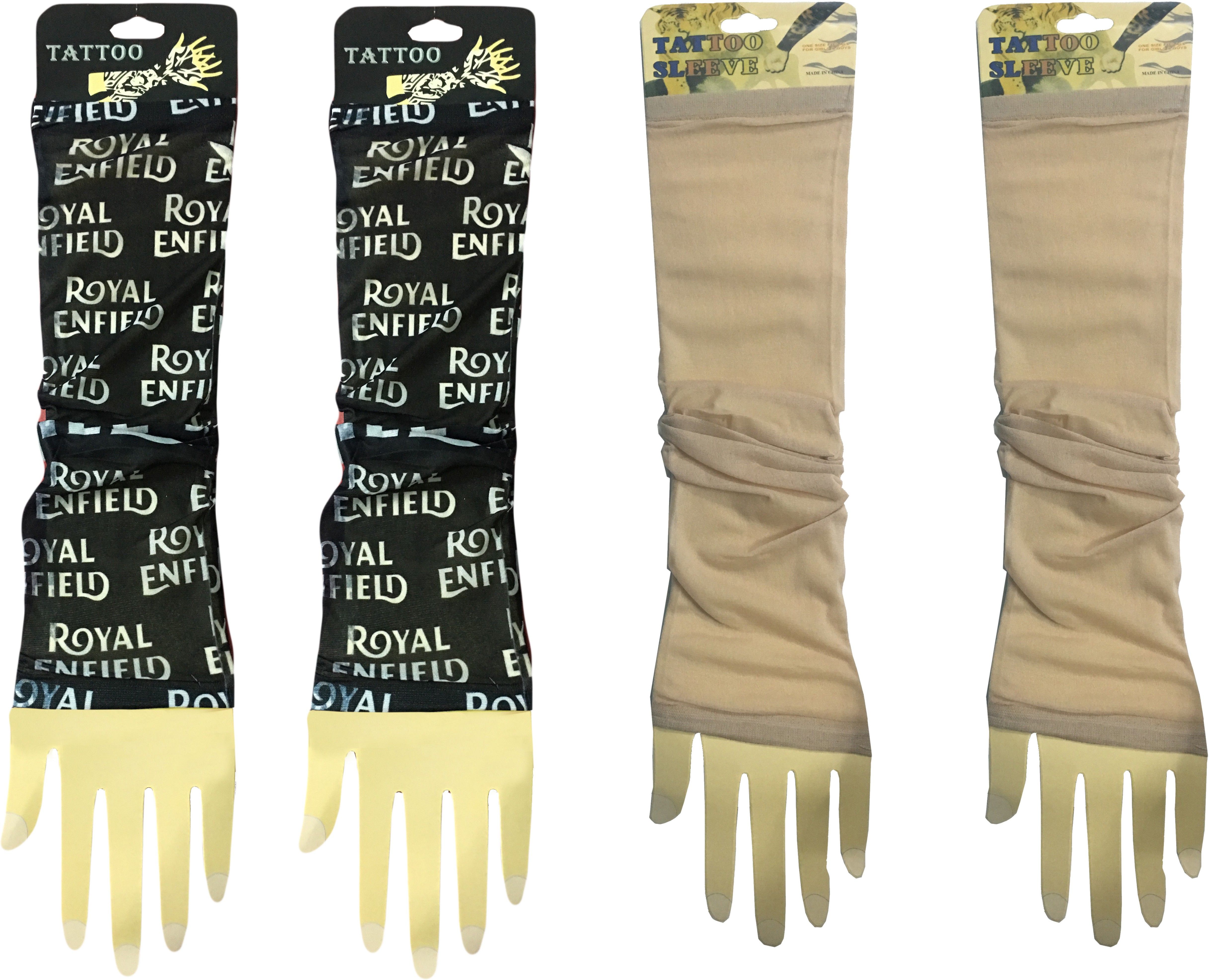 Atyourdoor REBlackBeigePlain22 Nylon Arm Warmer