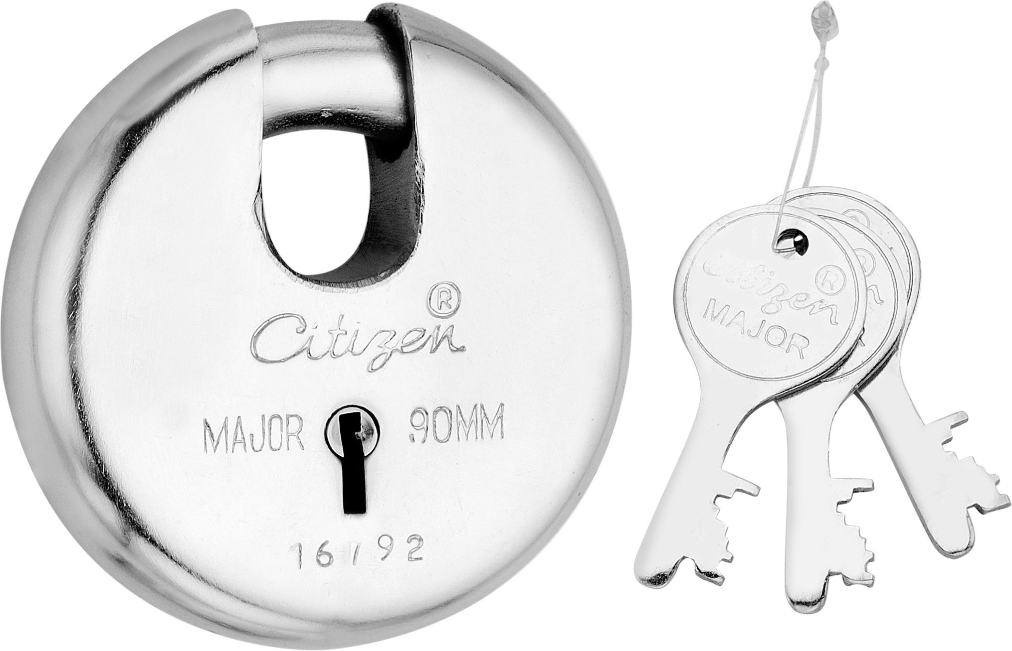ROUND SHUTTER LOCK 90 MM 3 KEY Combination Lock-image-2