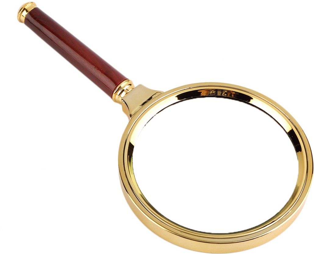 Retro Style Metal 90mm 10X Magnifying Glass
