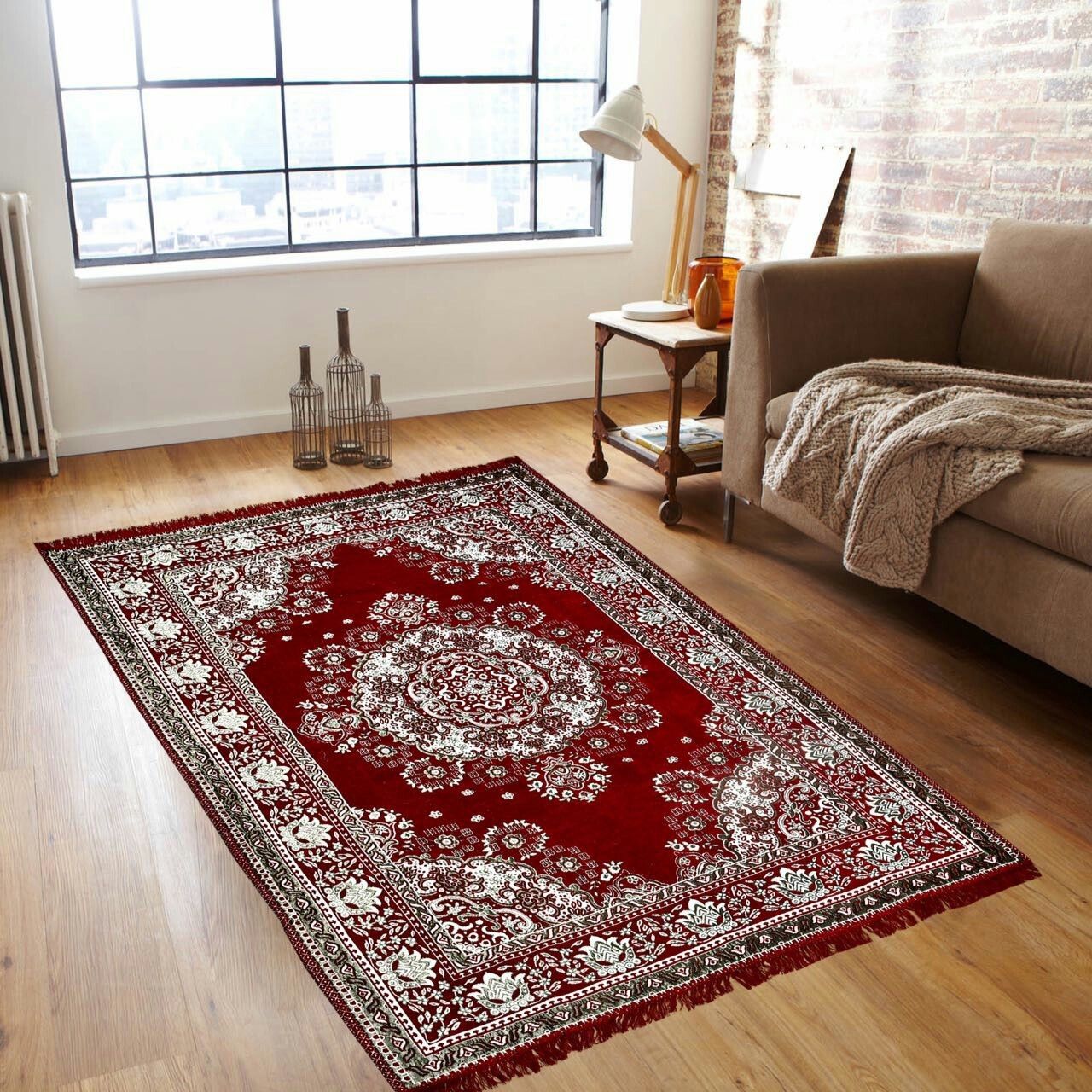 the fresh livery Maroon Chenille Carpet-picture-17