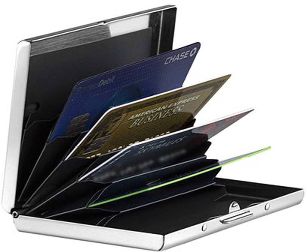billiondeal Stylish Executive Steel Plain ATM 6 Card Holder-picture-17