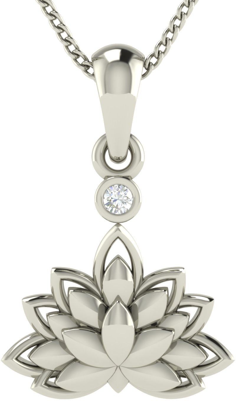 avsar Sonal 14kt White Gold Pendant-image-25