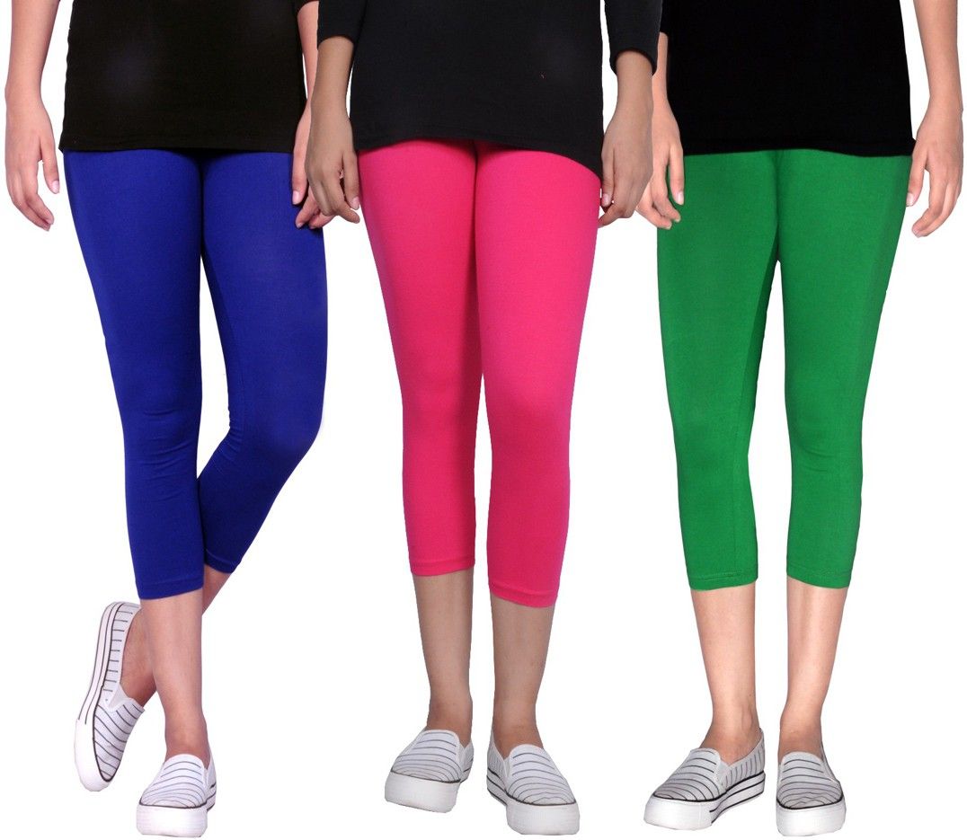 tanunni Women Green, Blue, Pink Capri-picture-17