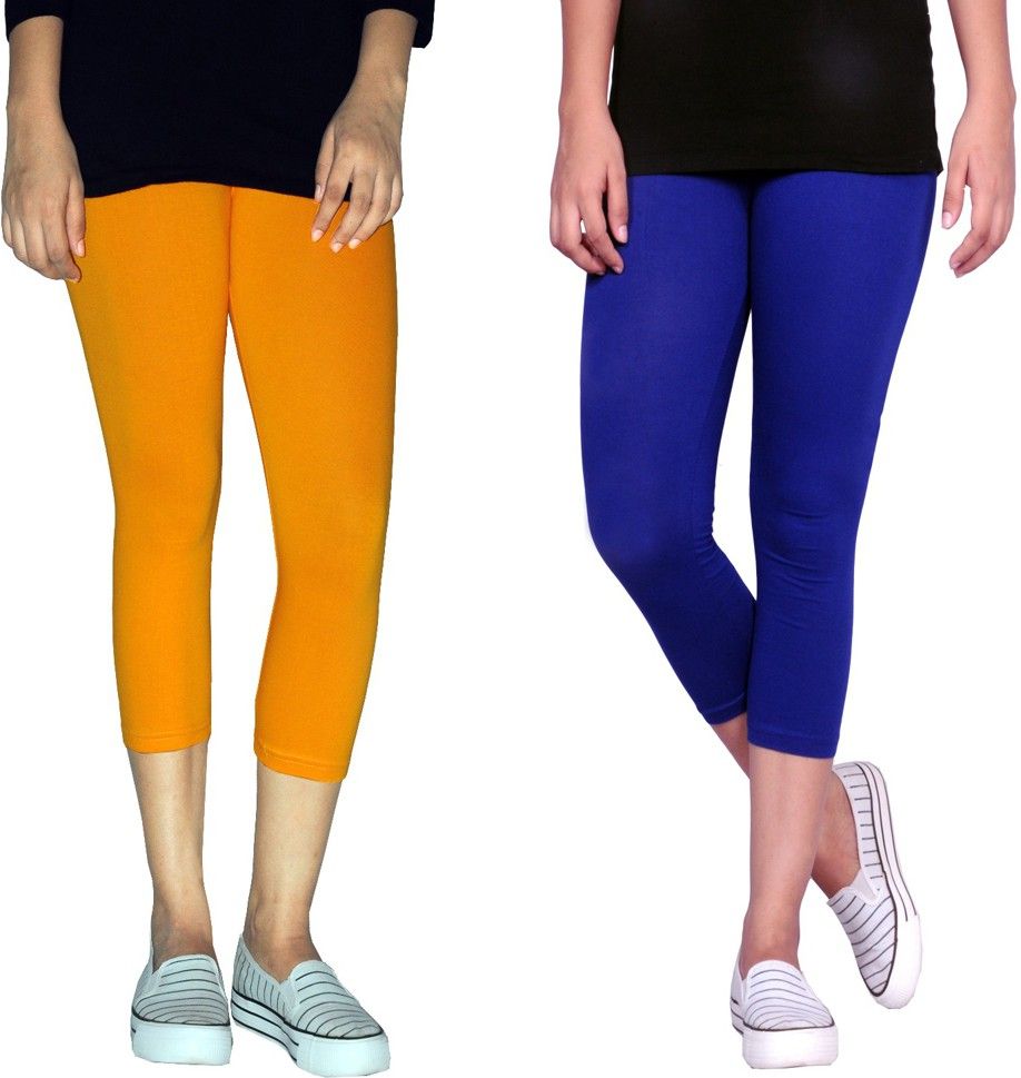 tanunni Women Blue, Yellow Capri-picture-11