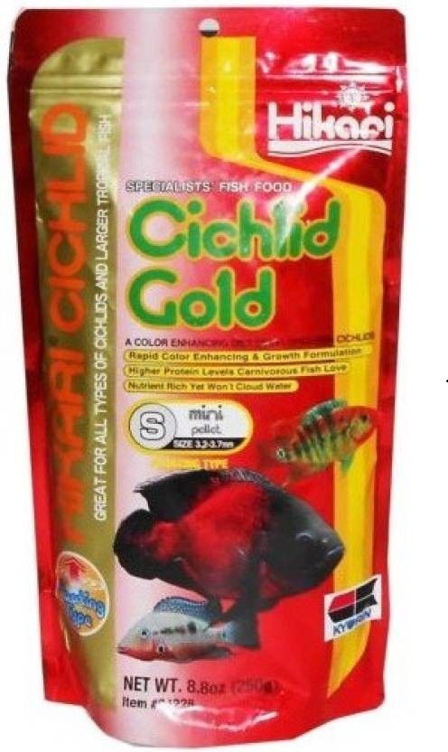 hikari Cichlid gold mini pellet (250g) 0.25 kg Dry New Born, Young, Adult Fish Food-picture-31