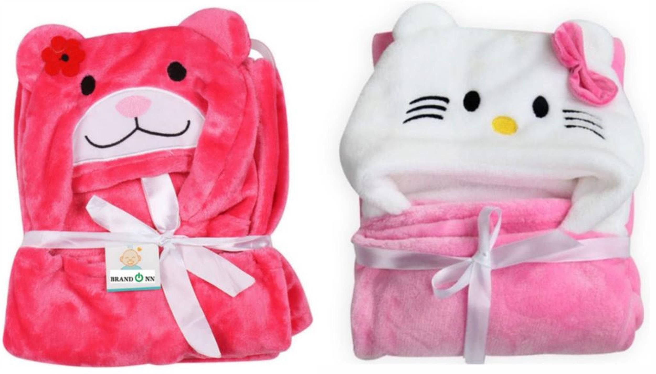 Embroidered Single Hooded Baby Blanket for Mild Winter-image-20