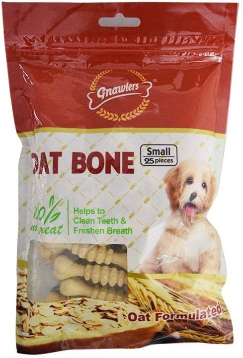 gnawlers Small Oat Bone 25 pcs Oats Dog Treat-picture-14