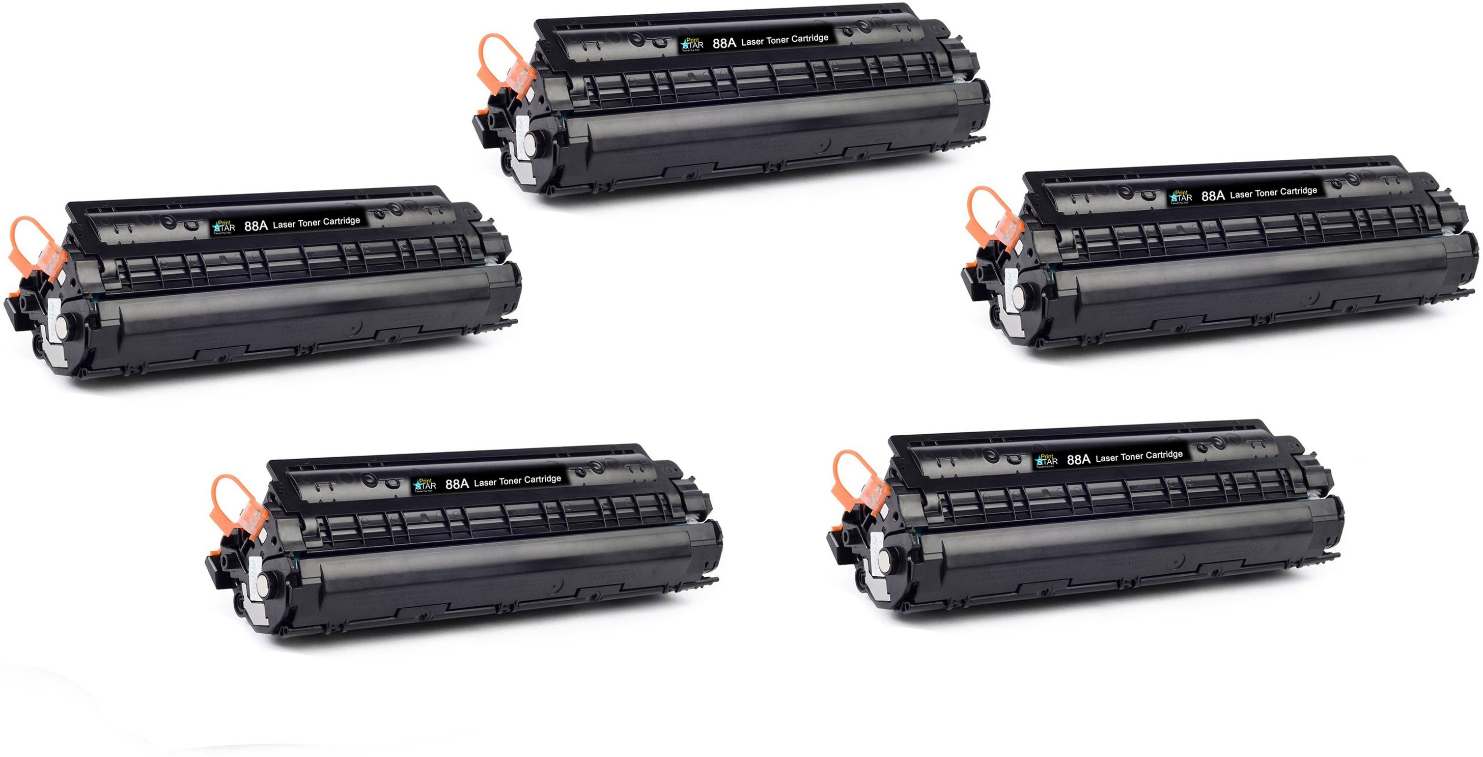 PrintStar Cartridge 88A/ CB388A Pack Of 5 Black Toner Cartridge single compatible for P1007 P1008 P1106 P1108 M1136 M1213nf M1216nfh M1218nfs Black Ink Toner-image-32