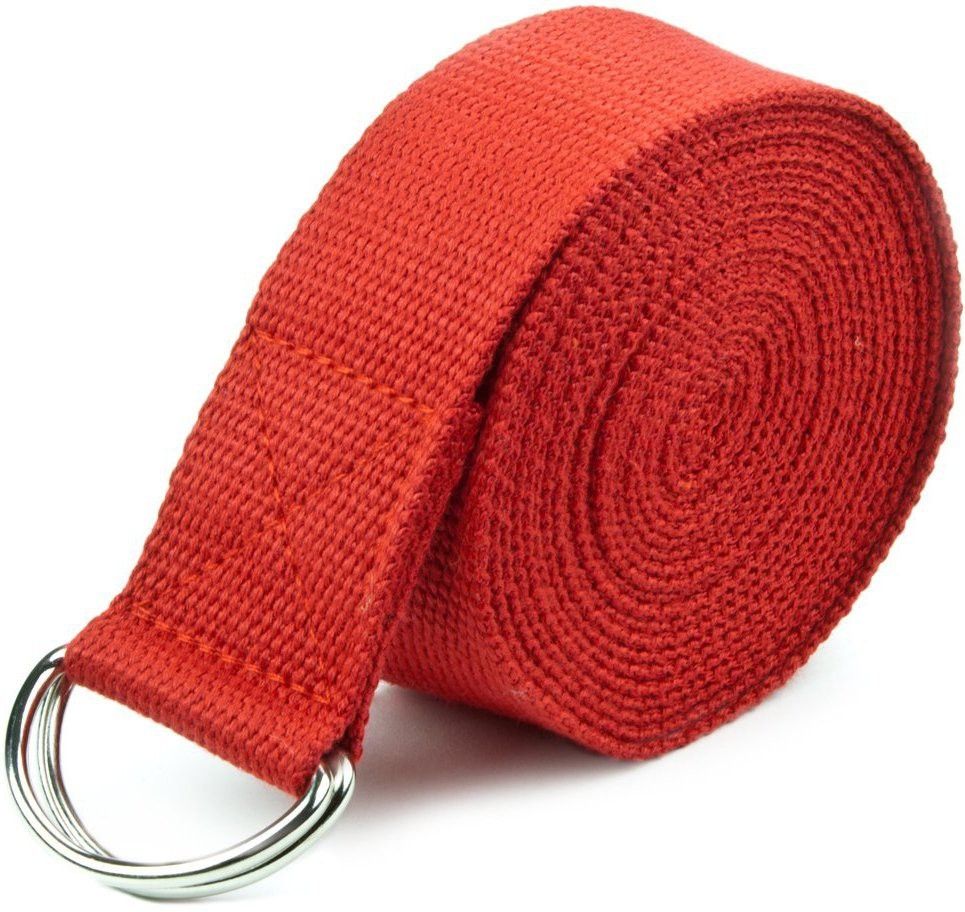 6 FEET RED Cotton Yoga Strap-image-22