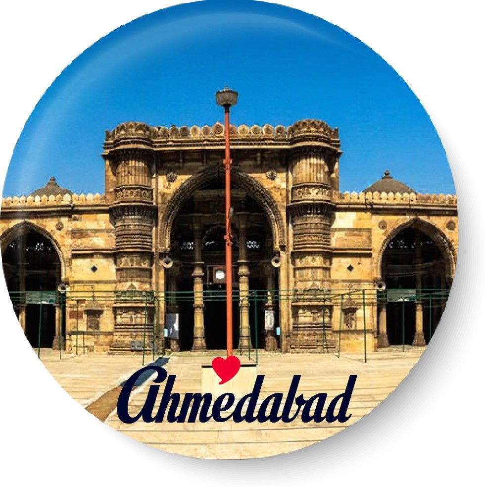 peacockride Love Ahmedabad Fridge Magnet Fridge Magnet Pack of 1-picture-10
