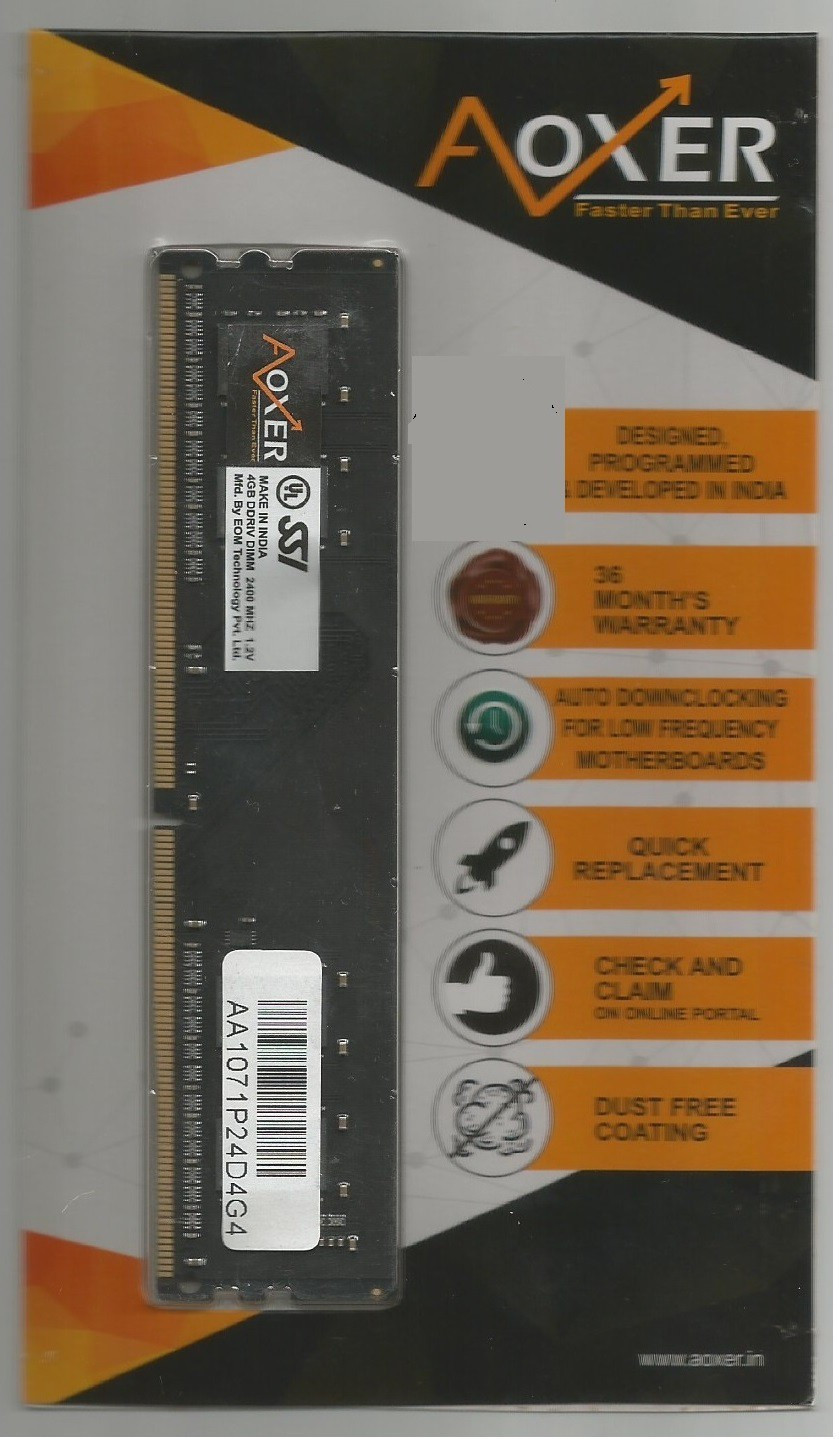 aoxer 2017-07 DDR4 4 GB PC (AAP24D4G4) image 1