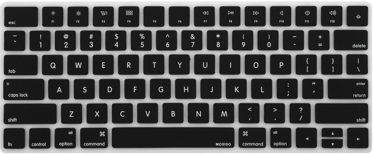 Saco Chiclet Keyboard Skin for iMac Wireless 2nd Gen Magic Keyboard MLA22B/A - Black Laptop Keyboard Skin-image-48