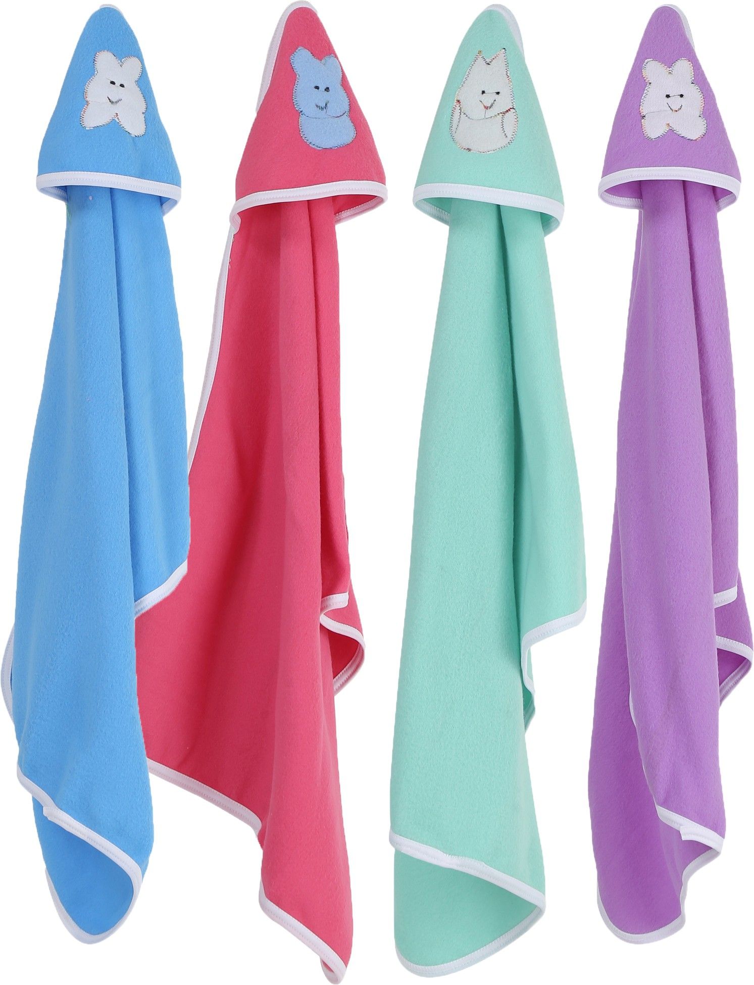 Cartoon Crib Hooded Baby Blanket for Mild Winter