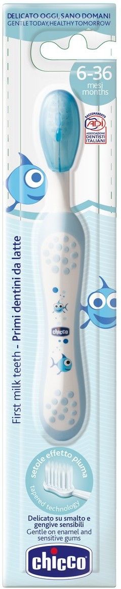 Chicco First Milk Teeth Blue 6-36M Soft Toothbrush-picture-40