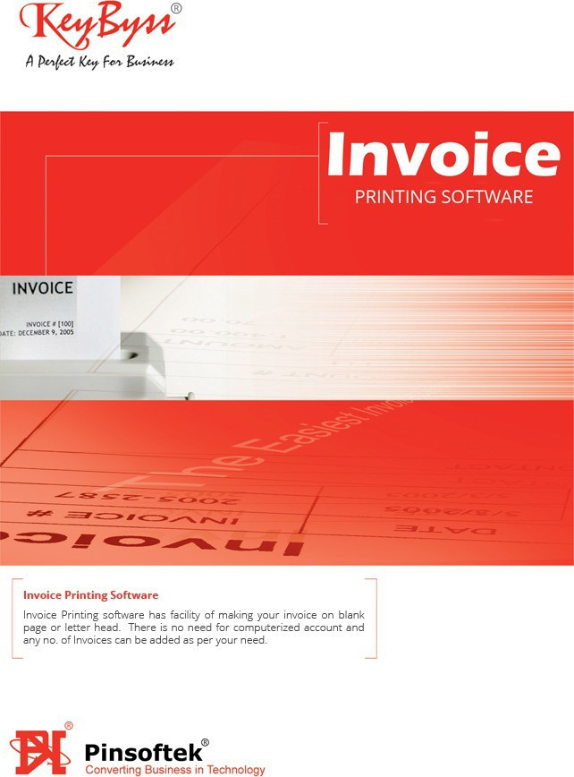 Pinsoftek Invoice Printing Software - 5 Users image 1
