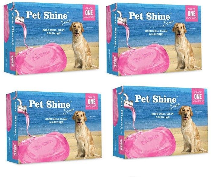 skyec Anti-dandruff, Flea and Tick, Hypoallergenic, Whitening and Color Enhancing, Allergy Relief, Anti-parasitic, Conditioning, Anti-fungal, Anti-microbial, Anti-itching Pet Shine Dog Best Soap By Pawsitively Pet Care - 75 GM (Pack of 4) Dog Shampoo-picture-35