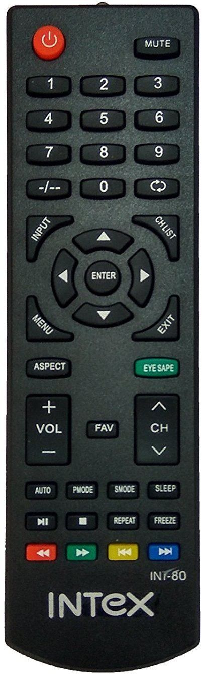 LipiWorld INT-80 Compatible For LCD LED TV Intex Remote Controller-image-9