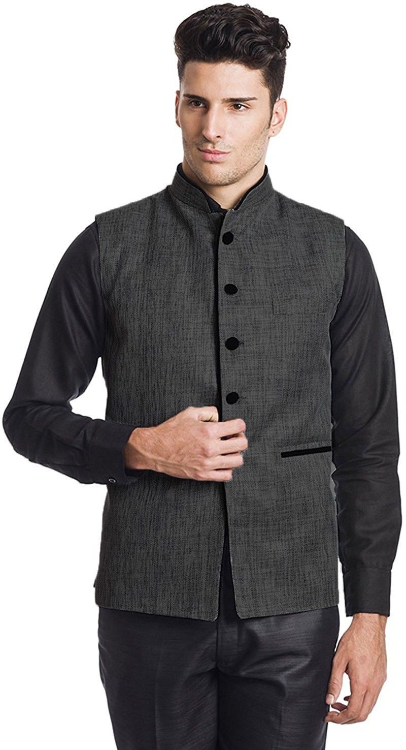 vastraa fusion Solid Men Waistcoat-picture-11