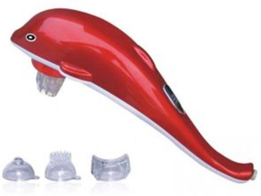 Dolphin Shaped Infrared Massager Hammer - Red + White-image-8