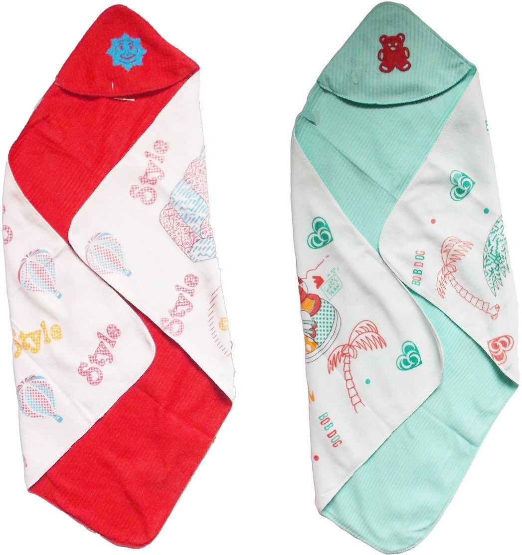 Printed Single Hooded Baby Blanket for Mild Winter-image-23