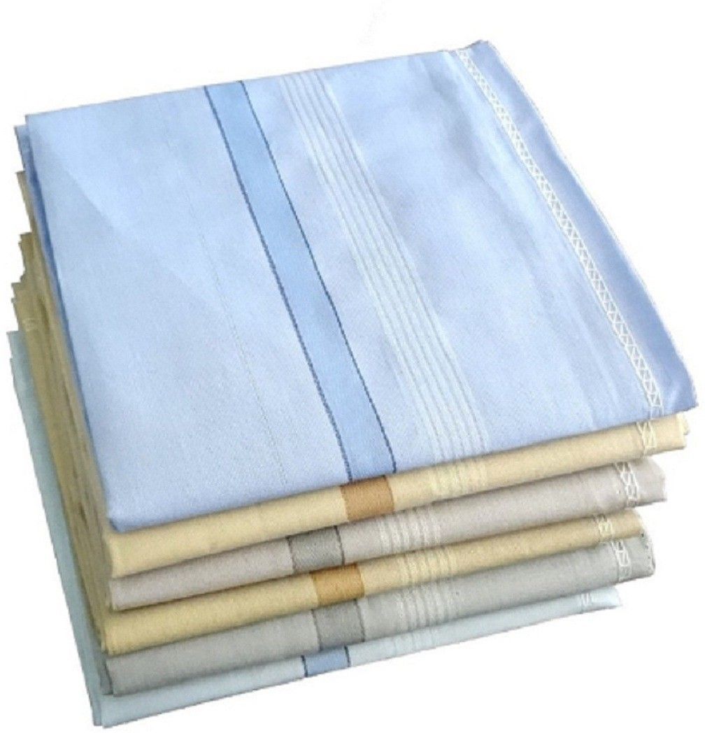 SUBAM LIGHT COLOR MENS COTTON HANDKERCHIEF ["Multicolor"] Handkerchief-image-45