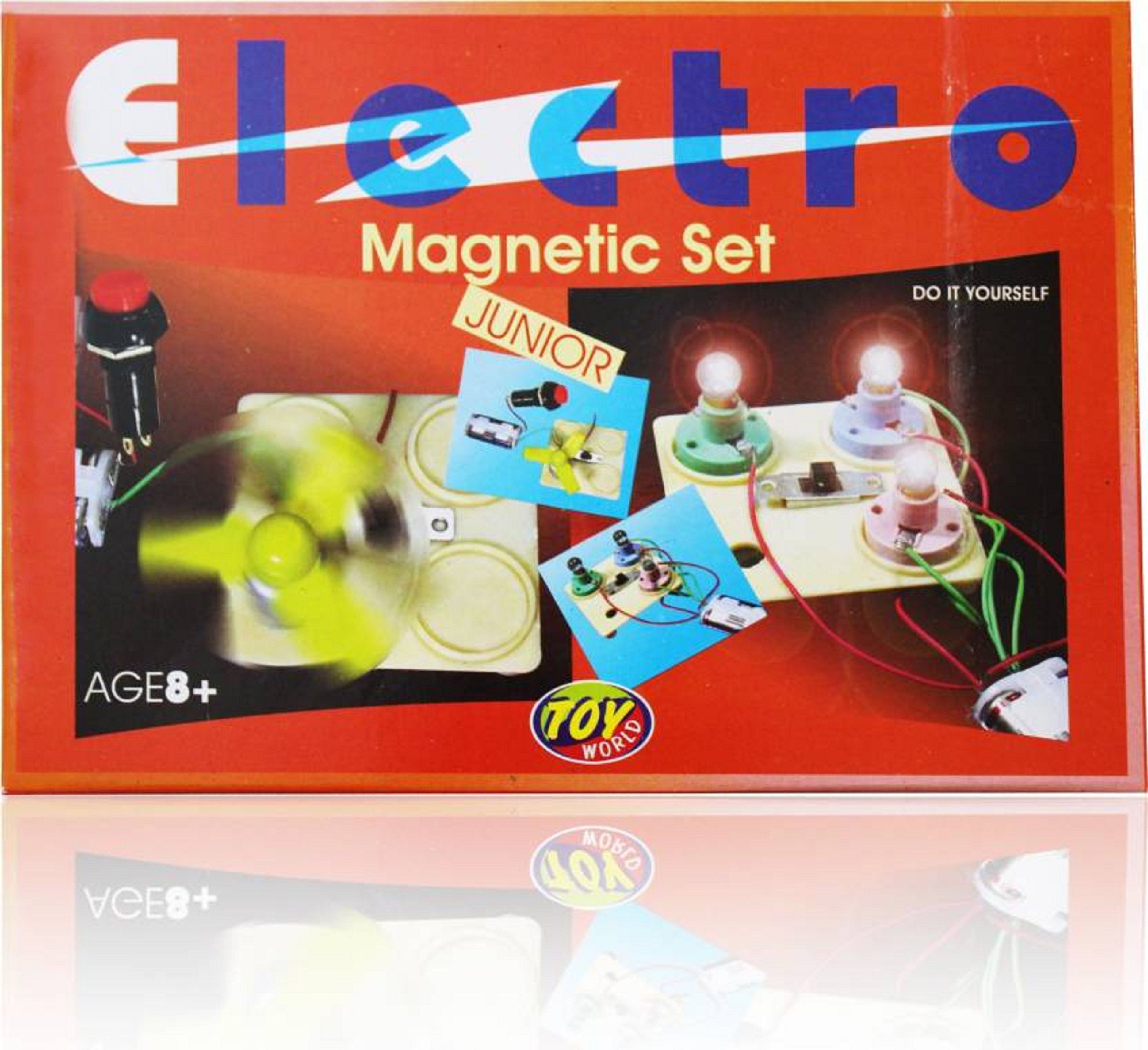 Electro Magnetic Set Kit for Kids Science Experiments Basic Toys Game (Multicolor)-image-13