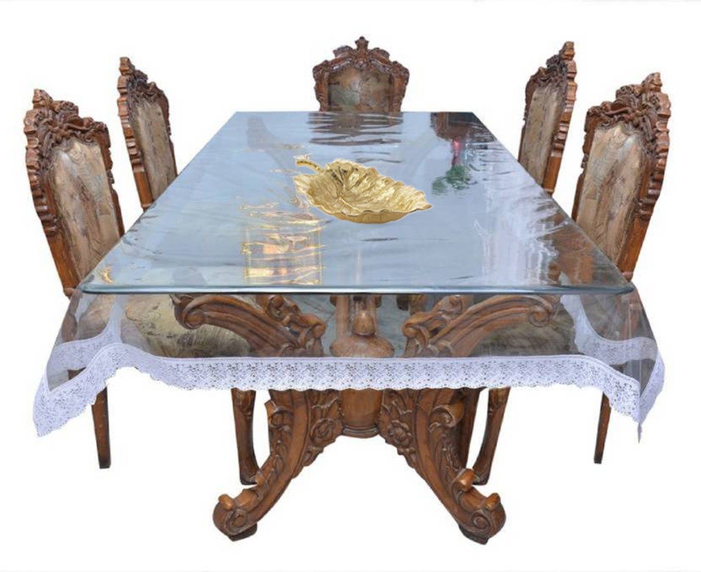 yellow weaves PVC (Polyvinyl Chloride) 6 Seater Solid Table Cover-picture-25