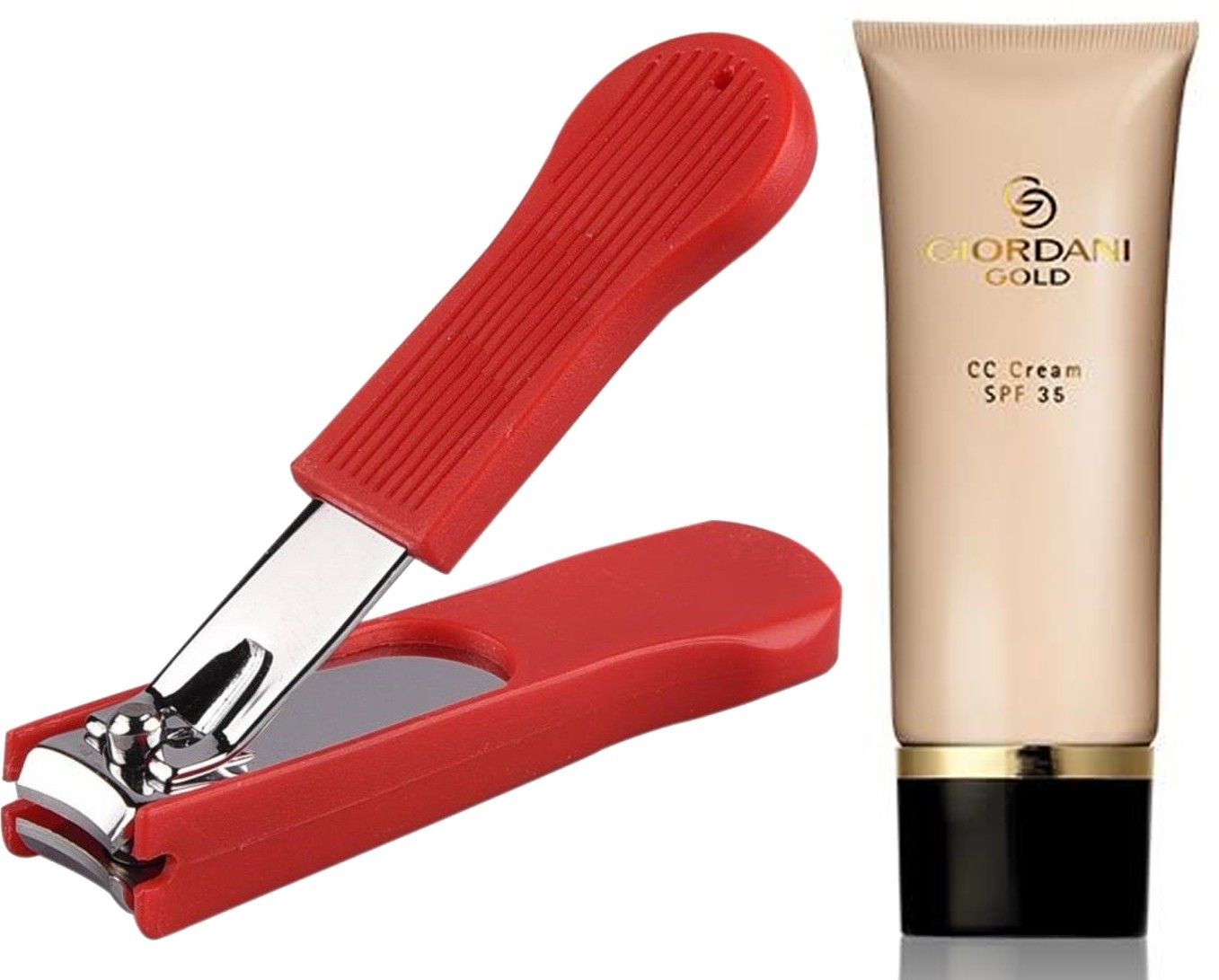 Giordani Gold CC Cream SPF 35 40ml (Natural - 30989) Wth Nail Cutter