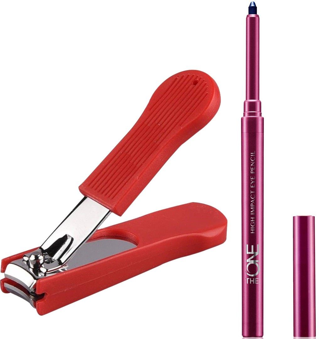 The ONE High Impact Eye Pencil 0.3g ( Midnight Blue - 31558 ) With Nail Cutter