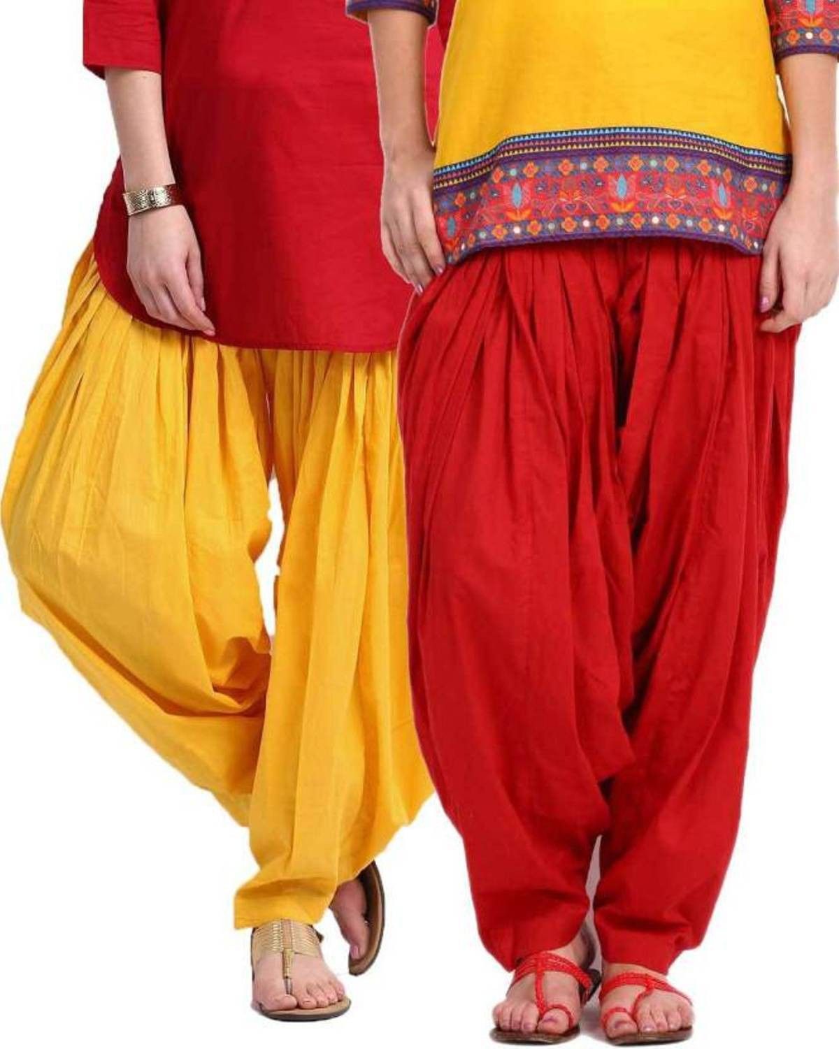 pi world Cotton Blend Solid Patiala-picture-13