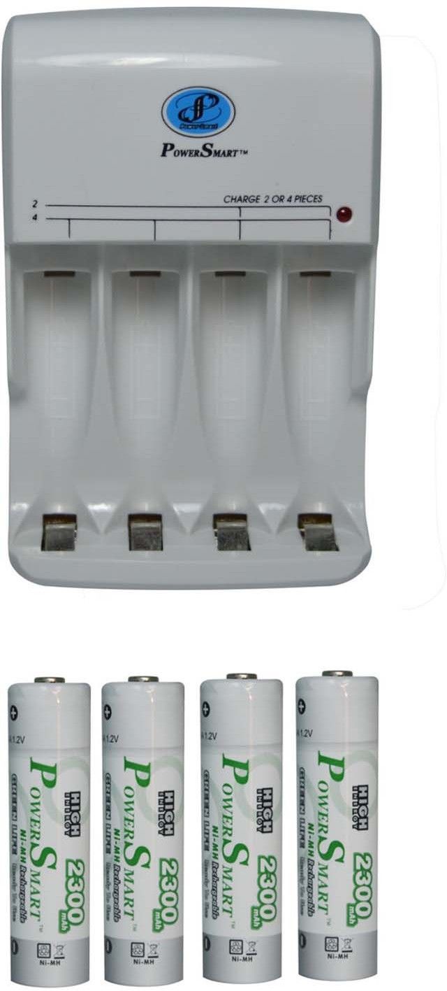 Power Smart PS-345 With 2300 mah x 4 AA Ready To Use Cells Camera Battery Charger-image-28